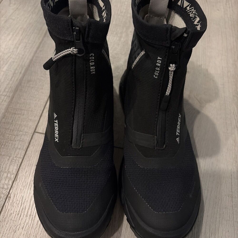 Adidas Pharrell Human Race Terrex Free Hiker Zip Triple Black GORE-TEX Sz 6.5 - Picture 3 of 8
